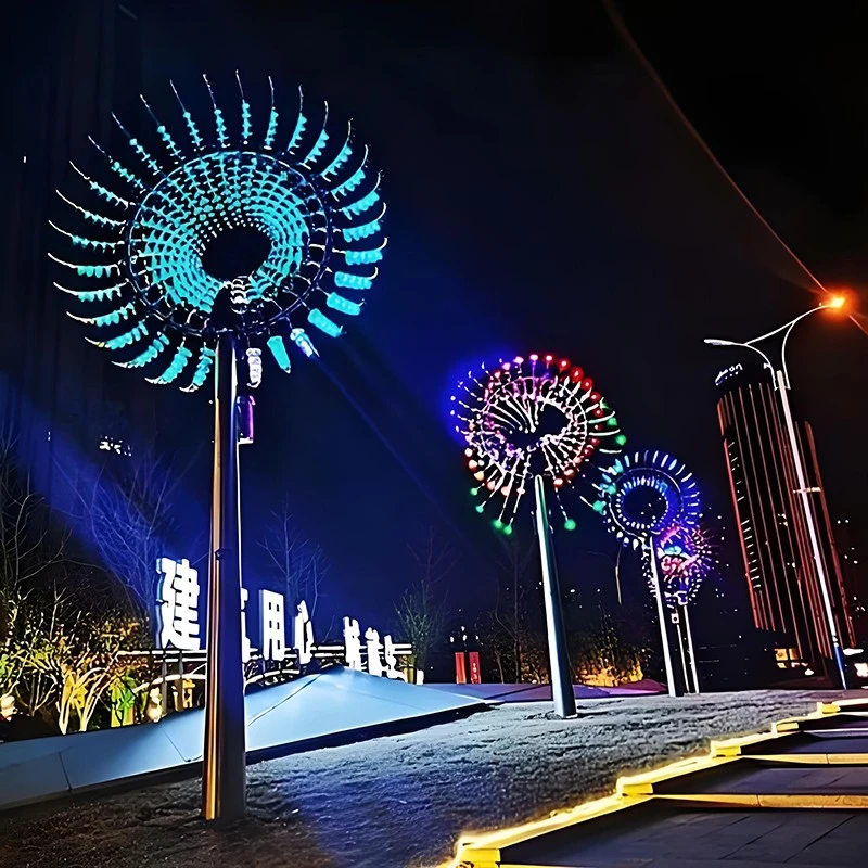 Stainless Steel Kinetic Wind Sculpture factory
